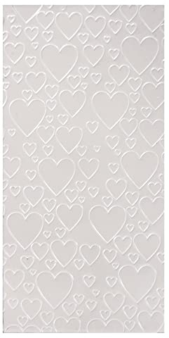 Rayher 31614680 Wachsfolie Herzen, perlmutt, 20 x 10 cm, 1 Stück, zum Gestalten von Kerzen (Firmung, Konfirmation, Taufe, Hochzeit etc.)