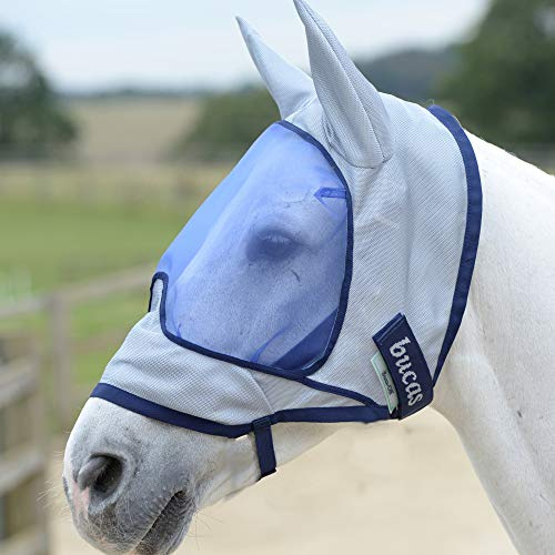 Bucas Buzz-Off Deluxe 145/L Mask & Ears Blue