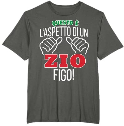 Zio Figo divertente Outfit per il miglior zio Maglietta