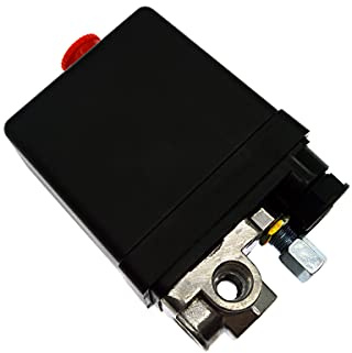 Druckschalter für Kompressor Solnoa, Kompressor Druckschalter, Kompressoröl Kolbenkompressor 230v(Kunststoff und Aluminium)