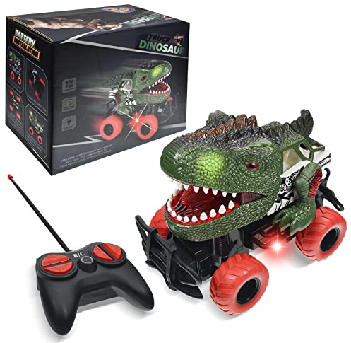 FGZU Dinosaurier Spielzeug für 3-8 Jahre, Ferngesteuertes Auto für Jungen 3-5 RC Autos Spielzeug Alter 4-6, Weihnachten Geburtstag Geschenke Teen (grün)