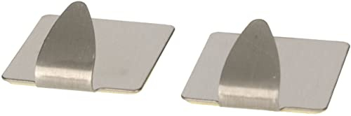 KOTARBAU® Ganci adesivi in acciaio inox set con 2 ganci quadrati