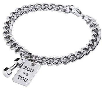 Wendalern Punk cadena cubana pulseras de plata de la mancuerna de la plaza de los Amantes de la Amistad pulseras Cubana de la Cadena de Enlace de Joyería para las Mujeres de las Niñas