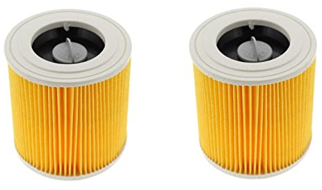 FIND A SPARE Pack of 2 Cartridge Filter For Karcher WD2 WD3 MV2 MV3 Wet & Dry Vacuum Hoover Cleaner Alternative to 64145520