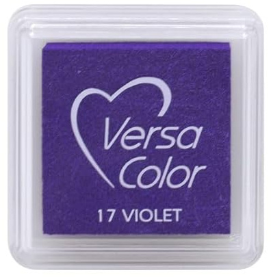 Artoz Ministempelkissen VersaColor in Violett (Lila) – 34 x 34 mm – Stempelfarben auf Wasserbasis – Stempelkissen-Farbe zum Stempeln auf Papier, Karten für Einladungen, Grüße oder zur Hochzeit