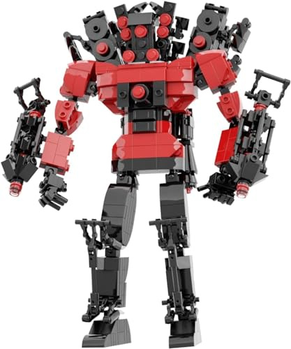 Toilet Man Figure Building Block Set, Titan Speakerman Game Model Toys Ideas Collectible Building Bricks Birthday Gift