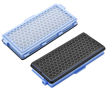 Lnauy 2 Hepa Filter Kompatibel mit Miele Staubsauger für Compact C1 C2 C3 Complete C2 C3 S8340 S4000 S5000 S6000 S6 S8