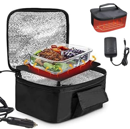 OmePS Boîte à Lunch électrique Portable, Chauffe-déjeuner, Grande capacité de 1,8 L, boîte à Lunch chauffante étanche à l'eau et à la poussière, utilisée pour Chauffer Les Aliments, avec Cordon