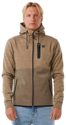Rip Curl Herren Zip Up Jacket Anti-Serie Departed Jacke mit Reißverschluss, Sanddüne, Medium