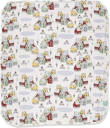 IGI Natur Babybekleidung BIO, coperta per gattonare, 85 x 100 cm, certificata GOTS, Cold City, Colore: rosso, Taglia unica