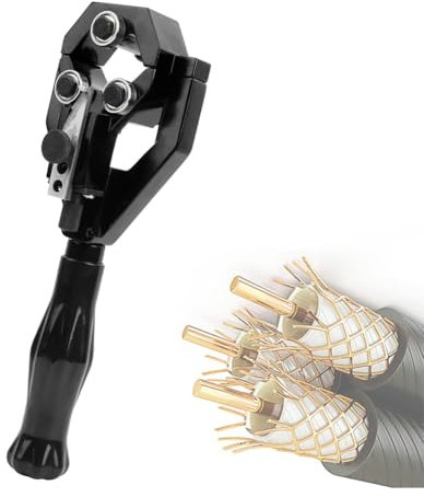 Pelacables para electricista, herramienta engarzadora cortadora manual, alicates pelacables multifuncionales, cortadora giratoria de cable rápido, para capa aislante y capa semiconductora no pelable