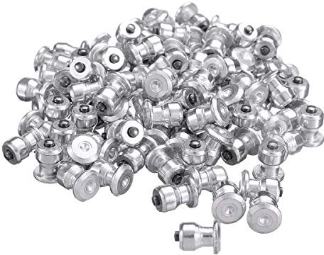 DUANSIYU Schneeketten Winter Rad Lugs Auto Reifen Bolzen Schraube Schnee Spikes Rad Reifen Schnee Ketten Bolzen for Schuhe ATV Auto Motorrad Reifen 8x10mm Schneekette(50pcs)
