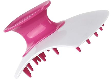 KOMBIUDA Silikon Kopfhautmassagebürste für Shampoo und Peeling Leichte und Tragbare Haarwaschbürste für Zuhause und Outdoor Reise