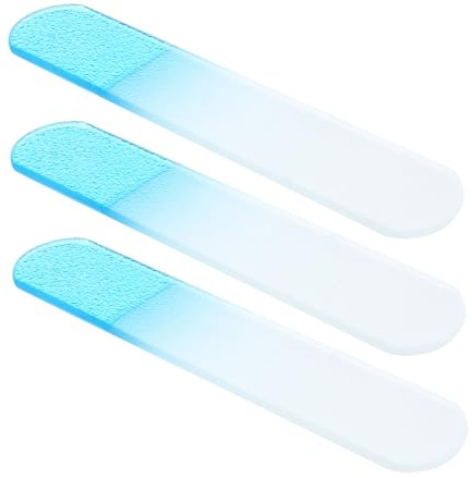 Foot Files in Vetro Blu 3 Pezzi per Pedicure e Cura | Rimozione di Calli e Pelle Morta, Lavabile e Riutilizzabile, Set Pratico per Uso Quotidiano
