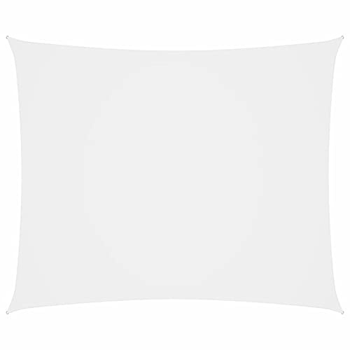 Xichuzi Toldo de Vela Rectangular de Tela Oxford Blanco 6x8 m, Toldo Vela, Toldos Exterior Terraza, Toldo para Sombra, Lona Sombra Exterior, Toldos para Patio
