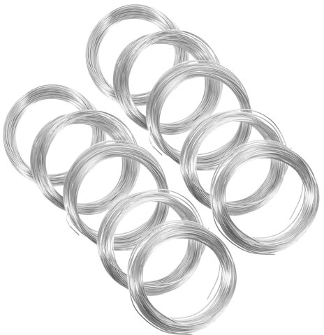 Homoyoyo Bonsai Draht 10 Rollen 1mm Aluminium Draht für Pflanzenstütze Eloxiert Wiederverwendbar Anti Korrosion für Gartenarbeit und Selbstgemacht Projekte