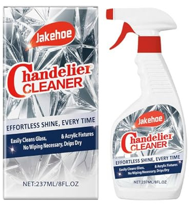 Spray nettoyant pour lustre, formule sèche sans essuyage, sans traces pour cristal, verre et fenêtres, fournitures de nettoyage ménagers polyvalentes