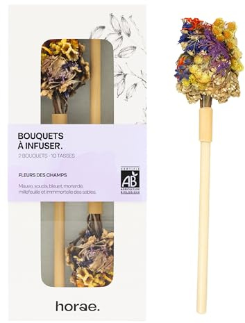 Horae - Coffret infusions - Tisanes bio - Idée cadeau - 2 Bouquets à infuser - Fleurs des Champs