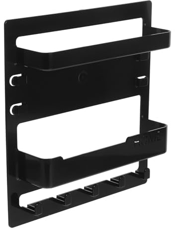 IMIKEYA 1 Set Portachiavi Muro Ingresso con Mensola Organizzatore da Decorativo per Chiavi e Telecomandi Facile Installazione con Adesivi o Viti per Spazi Ridotti e Accesso Rapido Chiavi