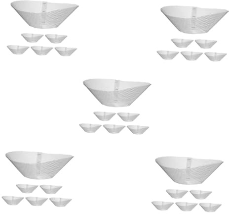 TEHAUX 30pcs Replacement Hood Filter High Performance Metal Mesh Cooker Hood Grease Smoke Filtration Heat Resistant for Kitchen