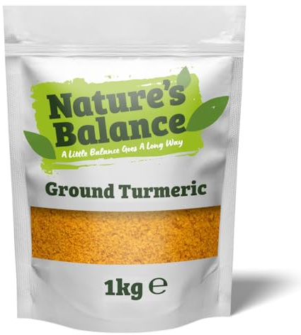 Nature’s Balance Ground Turmeric Powder 1kg Curcuma Longa Rich in Curcumin
