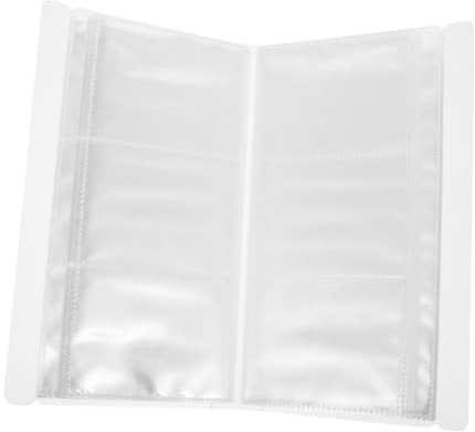 SOIMISS Álbum Transparente para Coleccionables Almacenamiento de Postales y Billetes Protector Ligero y Portátil para Tarjetas y Tickets de Conciertos Soporte para Fans