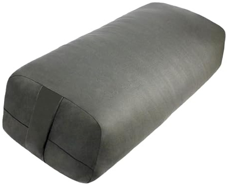Aymzbd Cojín de Soporte para, Herramienta de Meditación, Funda Suave, Almohada Elástica para La Práctica, Rectángulo Gris