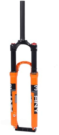 RASTKY Horquilla De Suspensión Bicicleta Horquilla De Suspensión Delantera 29 Pulgadas Aleación Amortiguador Bloqueo Delantera Bicicletas De Montaña Naranja Recorrido 120 Mm