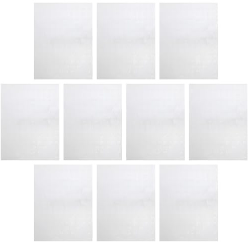 FUNOMOCYA Pellicola Protettiva per Foto A4 10 Fogli Pellicola di Laminazione Trasparente per Artigianato e Conservazione Fogli Plastici Sigillanti per Laminazione Pratica e Resistente
