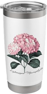 Beautiful Hydrangea Flower Hydrangea Macrophylla Stainless Steel Insulated Tumbler