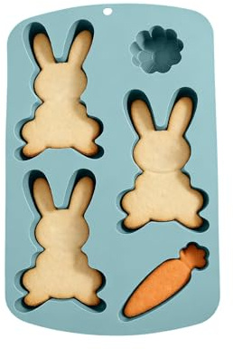 Moule silicone chocolat - Outil de Coulée à Démoulage Facile | Moule en Silicone pour Lapin 3D - Pour décoration de gâteaux, cupcakes, bonbons, gelées, pâtisseries, glaces, savons et