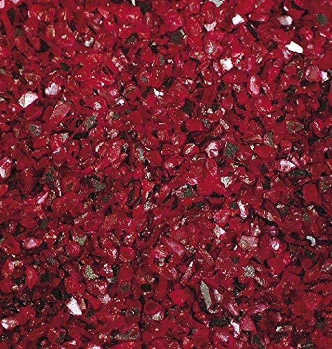 Eurosand SPIEGELGRANULAT, 1 kg. Spiegelglasgranulat, Spiegelglas 1-4 mm. 1000 g. Farbe: ROT -01