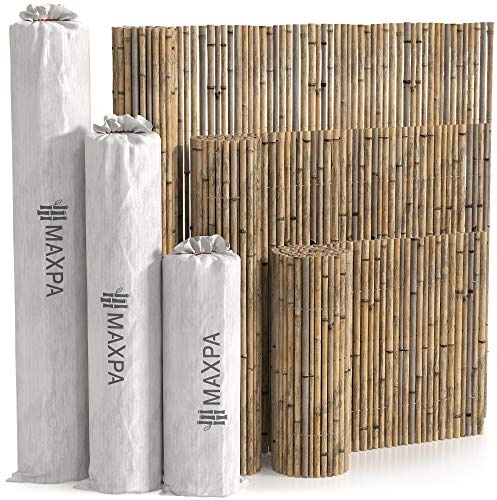 MAXPA Valla Bambú Natural decorativa y ocultación (300 x 200 cm)