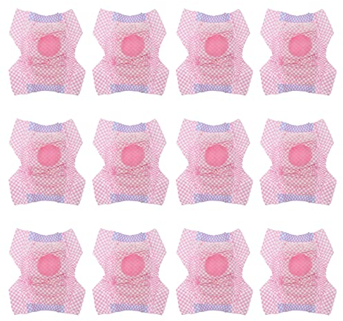 12Pcs Doggy Windeln Einweg Pet Windeln Super Saugfähigen Pee Liner mit Loch für Weibliche Mädchen Welpen Katzen (XS)