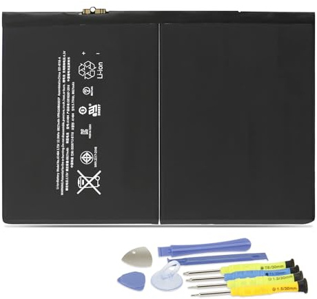 ANTIEE 8827mAh 32.9Wh A1484 Replacement Tablet Battery Compatible With iPad 2017 A1822 A1823 iPad 2018 A1893 A1954 iPad Air A1474 A1475 A1476 MD785LL/A MD786LL/A MD787LL/A MD785CH/A With Tools