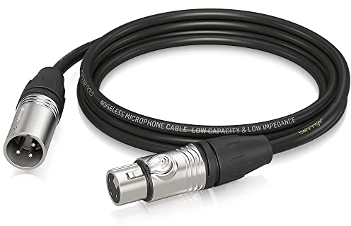 Behringer GMC-300 Gold Performance Cavo per microfono da 3 m (10 piedi) con connettori XLR