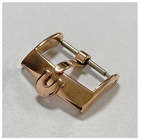 MGRAS Guarda Accessori Cinturino Cinturino Orologio da Uomo Pin Assicurazione Fibbia in Acciaio Inox Fibbia Fibbia dell'orologio (Color : Rose Gold 16mm)