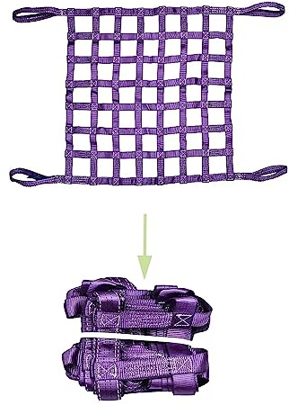 Hängendes Frachtnetz - Flaches Nylonnetz, Reißfest Anhängernetz, Kletternetz Kinder Outdoor, Für Industrielle Be Und Entladewerkzeuge, Last 0,3-3,5 Tonnen (Size : 4 X 4M/Mesh 20cm/Load 3.5t)