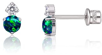 Limerencia Medizinische Titan Ohrringe | G23 Hypoallergen Gesundheitsstecker Ohrstecker mit Schraubverschluss, Nickelfreie Ohrringe für Damen, Mädchen und Kinder