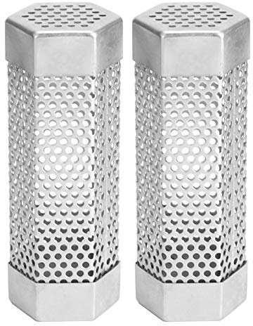 Pellet Räucherrohr, 6 Zoll Edelstahl Heiß Oder Kalträucherrohr BBQ Pelletrohr Grillzubehör für Alle Elektrischen Gasgrills(Hexagonal)