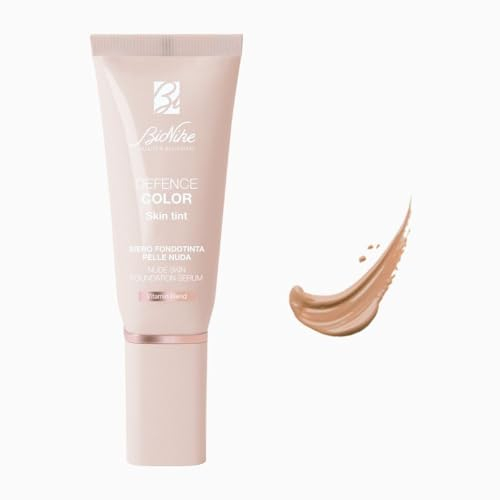 BioNike Defence Color - Skin Tint Siero Fondotinta Leggero SPF 15, con Acido Ialuronico, Blend Multivitaminico e Fitocomplesso Antiossidante, Texture Leggera, Coprenza Modulabile, 30ml, N.702 Vanille