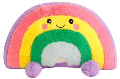 champracer Regenbogen Kissen für Kinder 40 cm Weiches Flauschiges Regebogen Dekokissen Sofakissen Plüsch Kissen Dekokissen für Kinderzimmer Schlafzimmer Deko