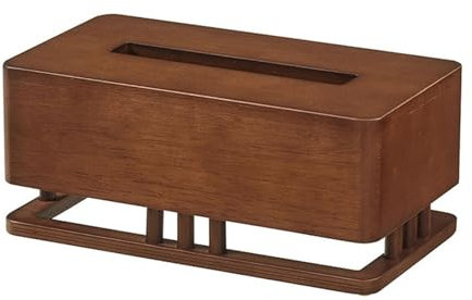 Rustikale Taschentuchbox aus Holz, quadratisch, für Zuhause, Büro, Auto