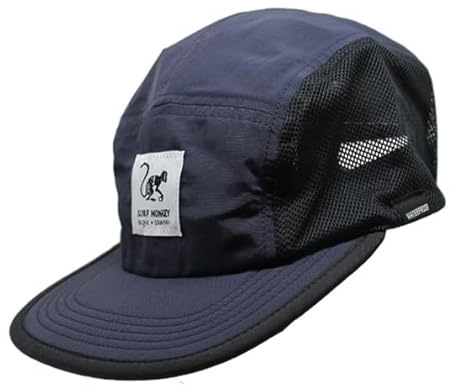 Surf Monkey Berretto a 5 pannelli Sport - Corsa - Poliestere riciclato - Waterproof - Fluorine-Free DWR - Adulto