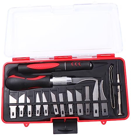 EXCEART 16pezzi Penna Per Intaglio in Acciaio Al Carbonio Scalpello Manuale Per Bulino Set Utensili Per Lavorazione Del Strumenti Da Te Per Incisione