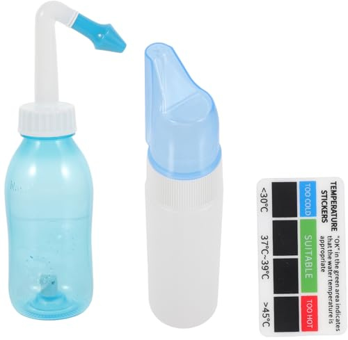 Gogogmee Nasenspülung aus Nasenspülflasche für Nasenhygiene Nasenreiniger mit Spülfunktion Nasencleaner für Reinigungszubehör