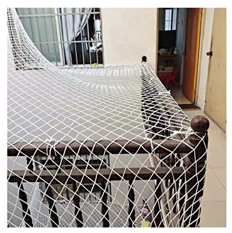 Verstellbares Nylon-Sicherheitsnetz für Kinder, Fallschutz für den Innen- und Außenbereich, ideal für Balkongeländer und Treppen, weiße Farbe, unverzichtbare Sicherheitslösung