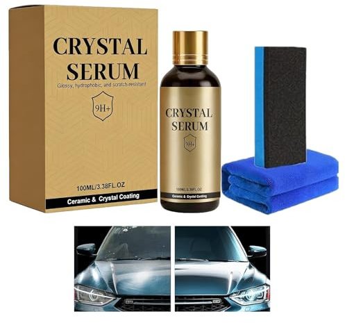 Recubrimiento Cerámico para Coches,Protección de Pintura Duradera 100 ml - Recubrimiento Cerámico Cristalino para Automóviles - para Conductores Diarios Aficionados al Detallado y Detallistas de