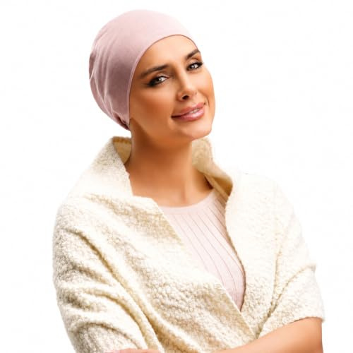 MASUMI Chemo Hat for Women UK | Night Cap | Cancer Headwear Women | Chemotherapy Gifts | Sleeping Hat (Colour: Champagne)