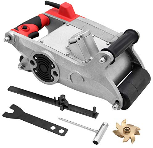 Huanyu 1100W Mauernutfräse Schlitzfräse 2000u/min Mauerfräse mit 15~30 mm Schlitztiefe&0-35mm Schlitzbreite für Hohlsandstein Beton Ziegel Mauer u.s.w. (Φ 25mm Schleifscheibe)